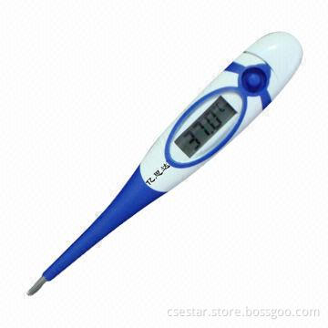 Waterproof Digital Thermometer, Features Safe Operation, Memory Recall for Last Measurement, Beeper
